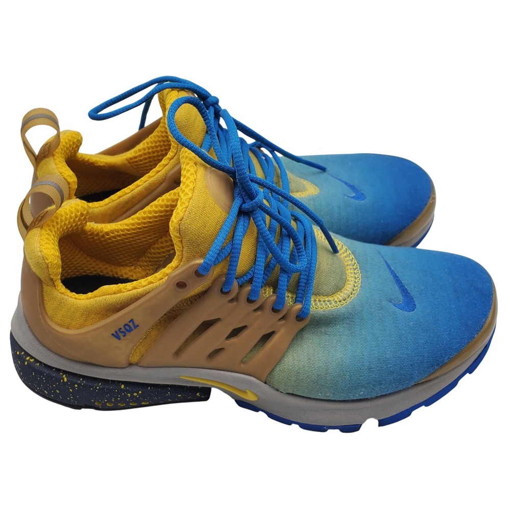 Nike Air Presto iD Custom Blue Yellow Gradient Sneakers 846440-991 Womens 6